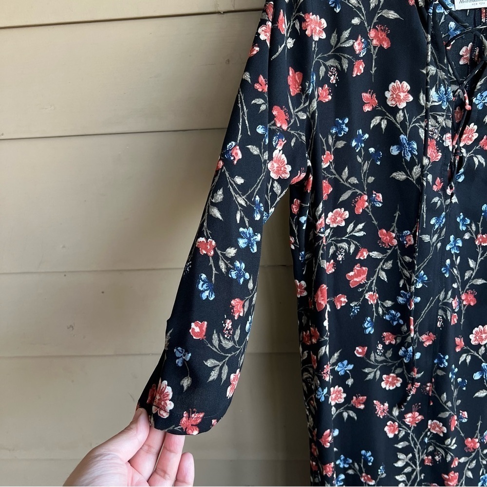 Abercrombie & Fitch Floral Mini Dress - Size M - Spring 90s Grunge - Picture 3 of 5